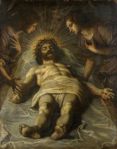 The Dead Christ with Two Angels by Jacopo Robusti Tintoretto