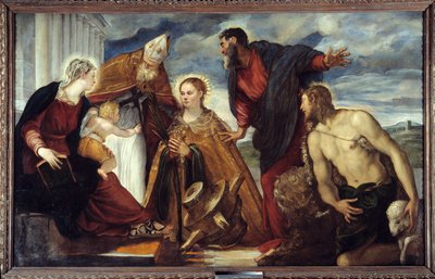 The Virgin and Child with Saint Catherine, Saint Augustine, Saint Mark, and Saint John the Baptist by Jacopo Robusti Tintoretto