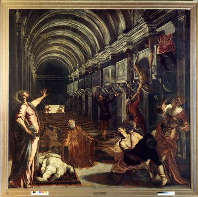 The discovery of the body of Saint Mark by Jacopo Robusti Tintoretto