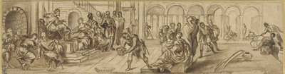 Solomon and the Queen of Sheba by Jacopo Robusti after Tintoretto