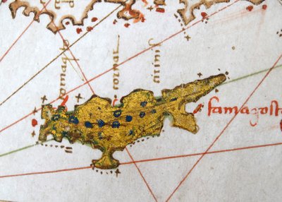 Cyprus, Renaissance map of Europe, Jacopo Russo (after) 1528 by Jacopo Russo