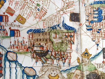 Renaissance map of Europe, Jacopo Russo (after) 1528 by Jacopo Russo