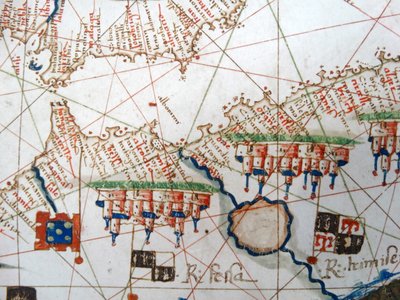 Renaissance map of Europe, Jacopo Russo (after) 1528 by Jacopo Russo