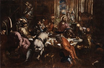 Last Supper (study for San Trovaso Last Supper) by Jacopo Tintoretto