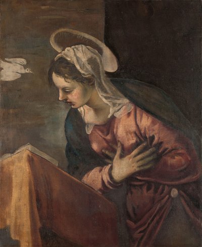 Virgin from the Annunciation to the Virgin by Jacopo Tintoretto