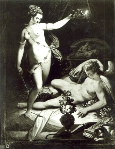 Psyche Surprising Cupid by Jacopo Zucchi