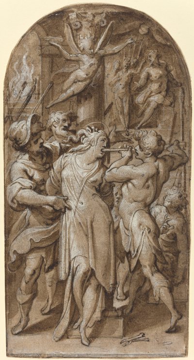 The Martyrdom of Saint Apollonia by Jacopo Zucchi
