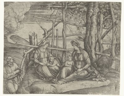Holy Family with Elizabeth and John the Baptist by Jacopo de