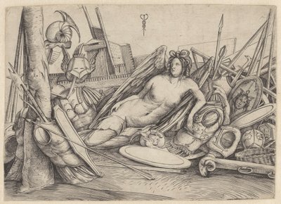Victory Reposing amidst War Trophies by Jacopo de