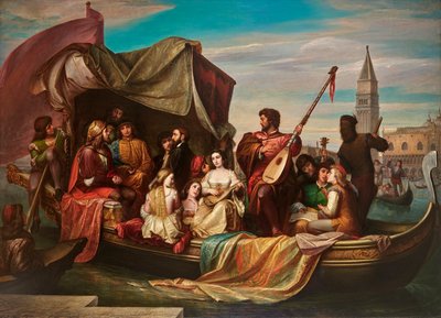 Giovanni Bellini and Albrecht Dürer Celebrated by Venetian Artists by Jacopo de Andrea