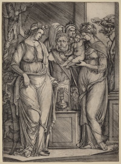Large Sacrifice to Priapus by Jacopo de