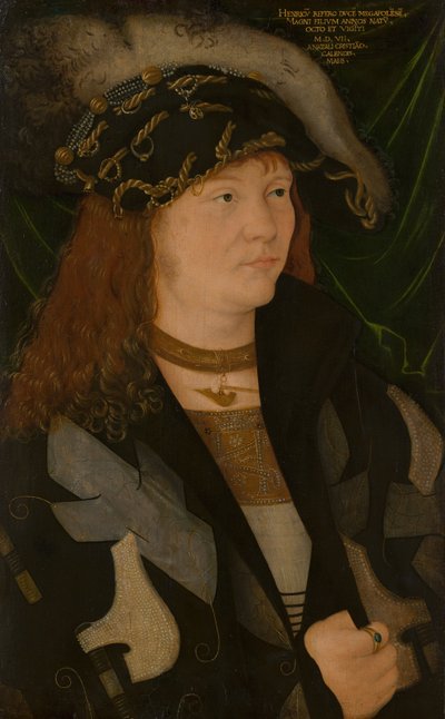 Portrait of Henry (1479-1552), Duke of Mecklenburg, called the Peaceful by Jacopo de Barbari