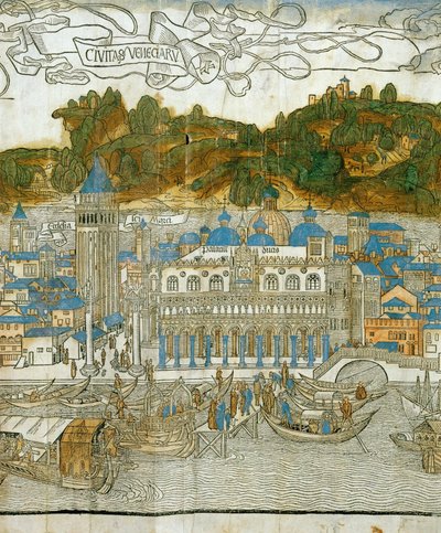 Venice and the Old Campanile Before Its Destruction by Earthquake by Jacopo de