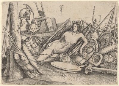 Victory Reclining Amid Trophies by Jacopo de