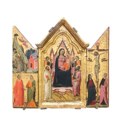 Madonna and Child Enthroned with Saints and Angels by Jacopo del Casentino