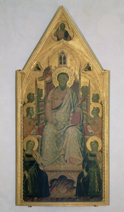 St. Bartholomew Enthroned with Angels by Jacopo del Casentino