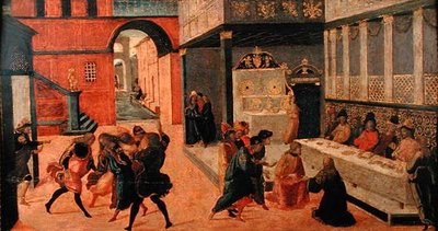 Death of Queen Vasti, after 1490 by Jacopo del Sellaio