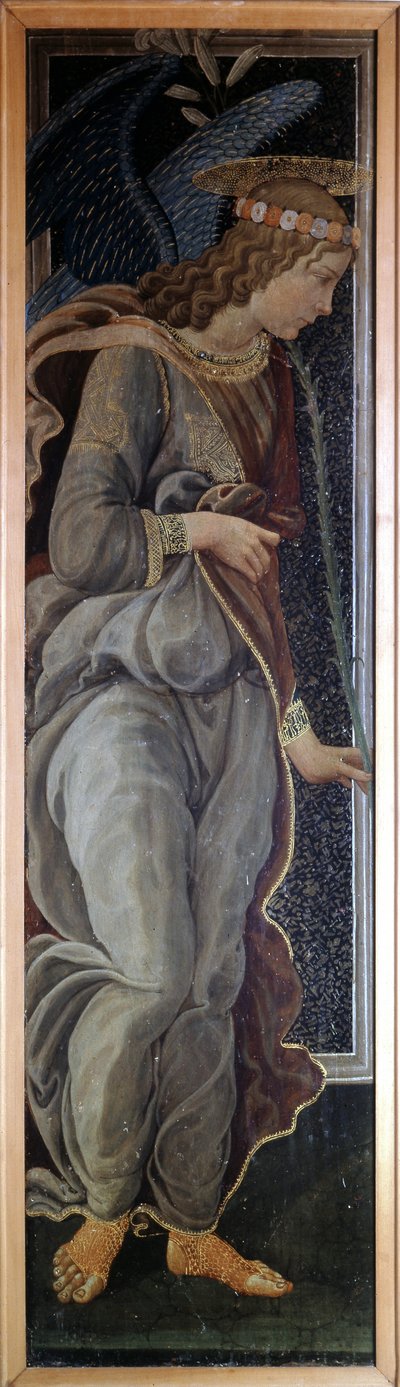 Predella of the Annunciation representing The Angel by Jacopo del Sellaio