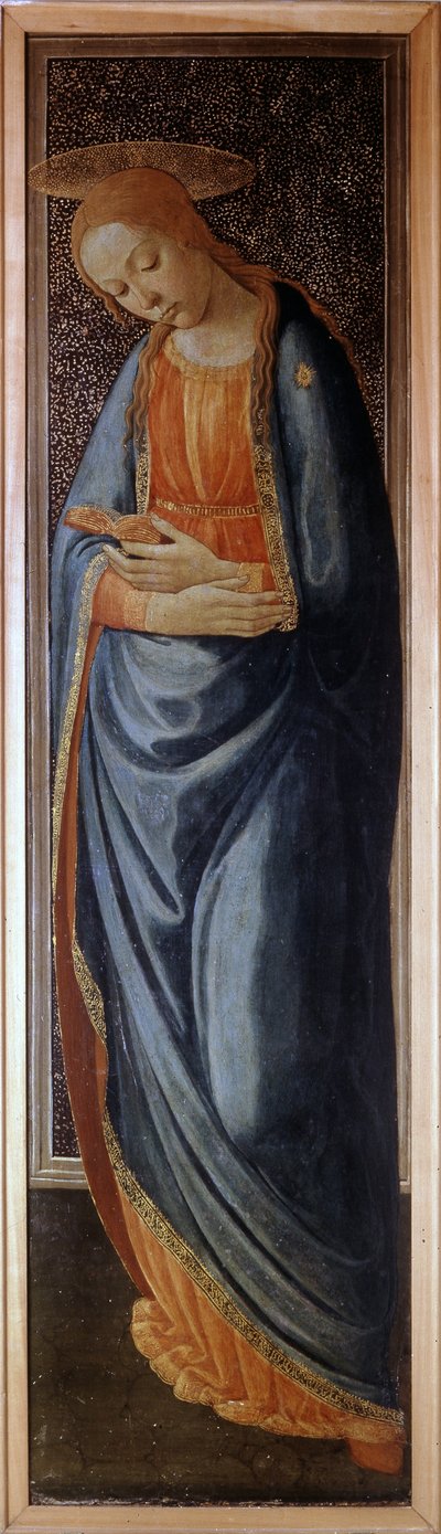 Predella of the Annunciation Representing the Virgin by Jacopo del Sellaio