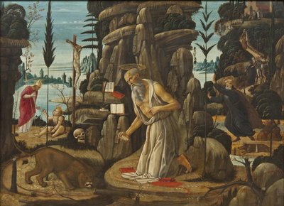 The Penitent Saint Jerome by Jacopo del Sellaio