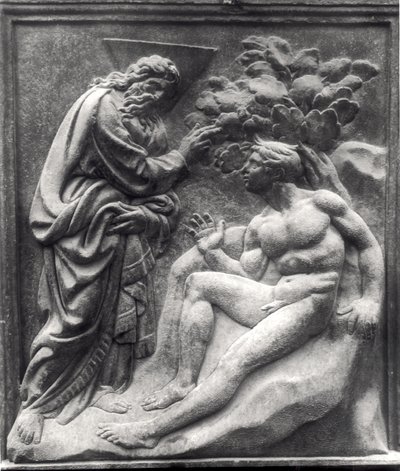 Creation of Adam, Panel from the Porta Magna, c.1430 by Jacopo della Quercia