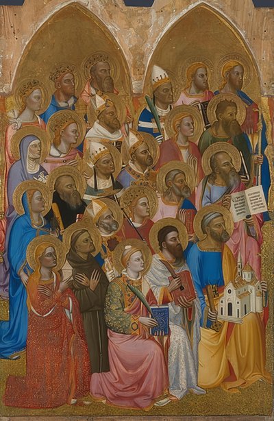Adoring Saints (Wing of the San Pier Maggiore Altar). 1370-71 by Jacopo di Cione