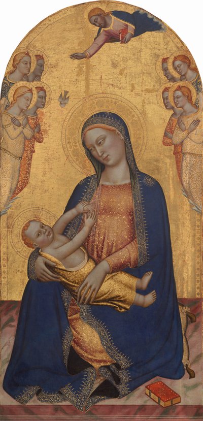Madonna and Child with God the Father Blessing and Angels, c. 1370-1375 by Jacopo di Cione