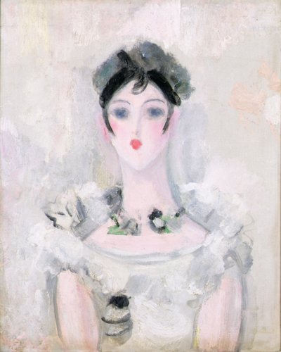 Portrait of a Young Woman with a Lace Bodice by Jacqueline Marval