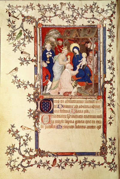 The Adoration of the Magi, from Les Petites Heures de Duc de Berry, c.1385-90 by Jacquemart de Hesdin