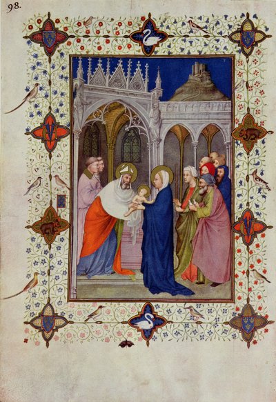 Hours of Notre Dame: None, The Presentation in the Temple, from the 