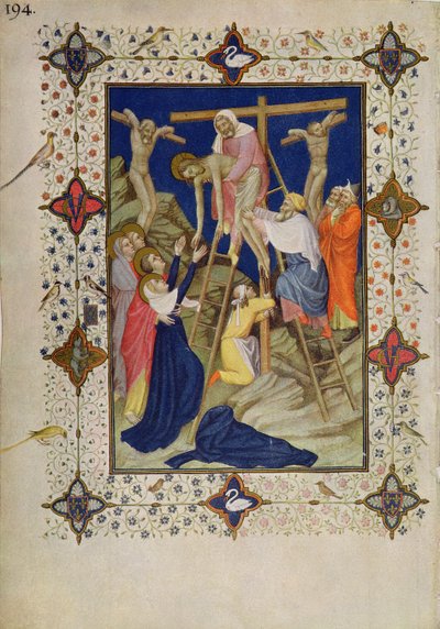 Hours of the Cross: Vespers, the Descent from the Cross by Jacquemart de Hesdin