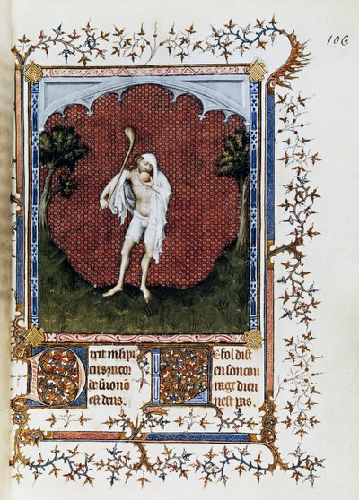 The Crowds, miniature by Jacquemart de Hesdin from Petites Heures of Jean de France, Duc de Berry, ca 1386 by Jacquemart de Hesdin