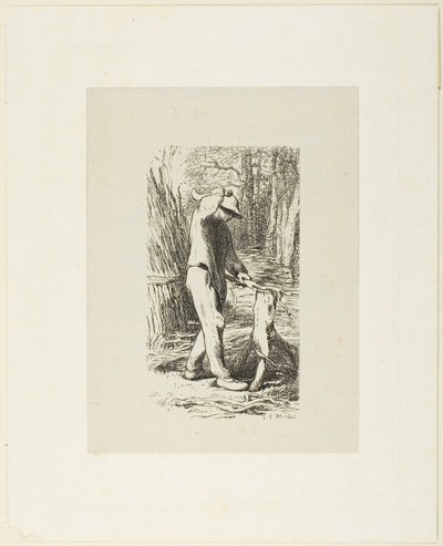 Man Making Faggots by Jacques Adrien Lavieille