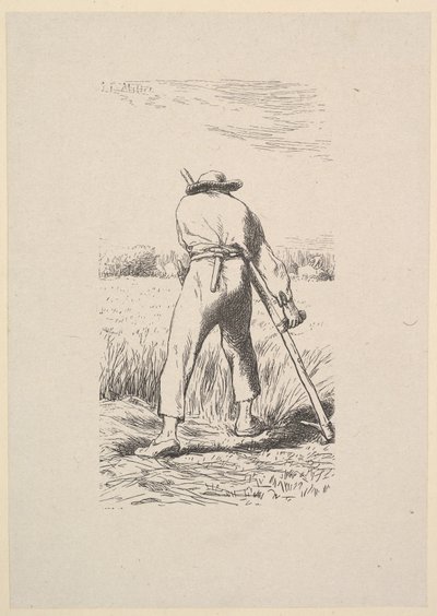 The Wheat Reaper by Jacques Adrien Lavieille