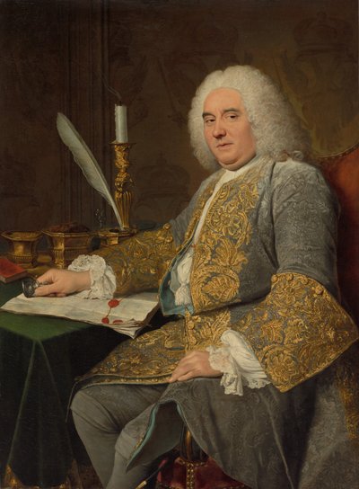 Portrait of Jean-Gabriel du Theil at the Signing of the Treaty of Vienna by Jacques André Joseph Aved