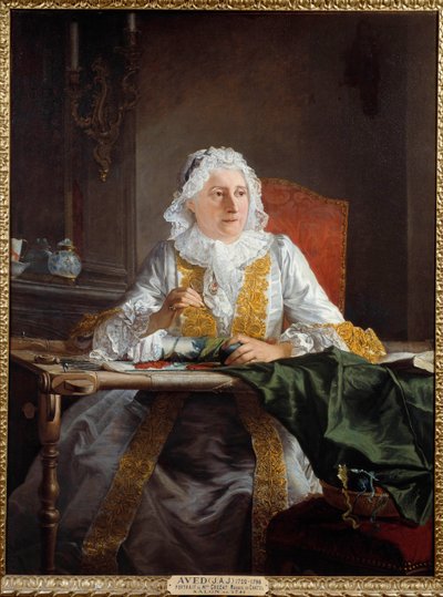 Portrait of Madame Antoine Crozat, Marquise of Chatel by Jacques Andre Joseph Camelot Aved