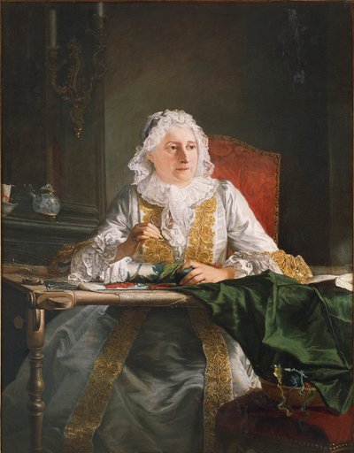 Portrait of Madame Crozat by Jacques Andre Joseph Camelot Aved