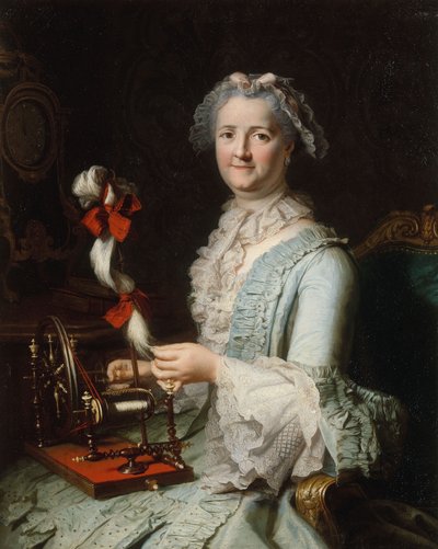 Presumed Portrait of Françoise-Marie Pouget, second wife of Chardin, c.1760 by Jacques Andre Joseph Camelot Aved
