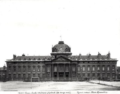 Facade and dome of the Ecole Militaire, built 1751-73 by Jacques Ange Gabriel
