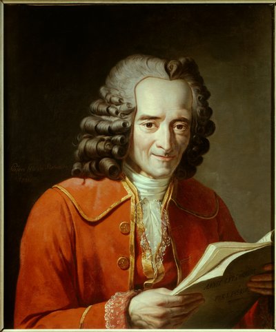 Portrait of Voltaire by Jacques Augustin Catherine Pajou