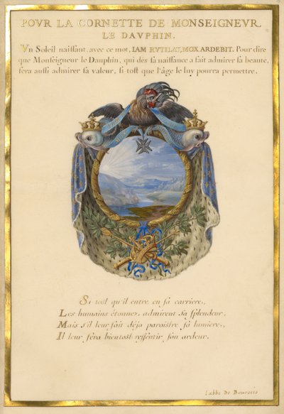 Escutcheon with a Landscape by Jacques Bailly