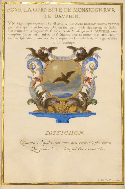Escutcheon with an Eagle by Jacques Bailly