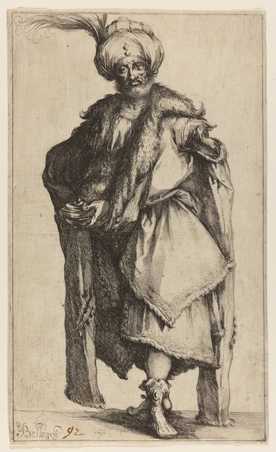 Caspar, King of Tarsus, c.1610 by Jacques Bellange
