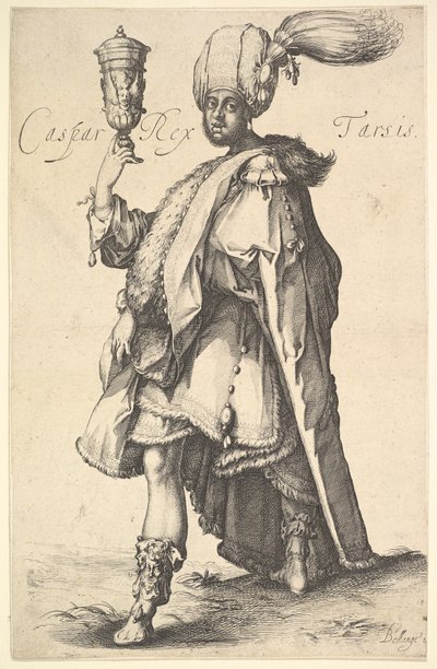 Caspar, after a series of the three magi by Jacques Bellange by Jacques Bellange