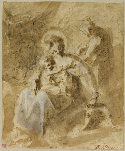 The Holy Family Resting on the Flight into Egypt by Jacques Bellange