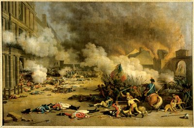 Capture of the Tuileries: Attack of the Palais des Tuileries on August 10 by Jacques Bertaux