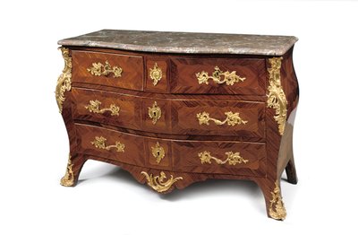 Louis XV Bombe Commode, Third Quarter of the 18th Century by Jacques Birckle