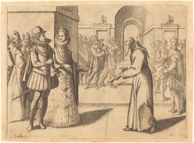 A Capucin Bringing Thanks of the King of Bavaria by Jacques Callot