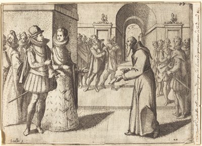 A Capucin Bringing the Thanks of the King of Bavaria by Jacques Callot