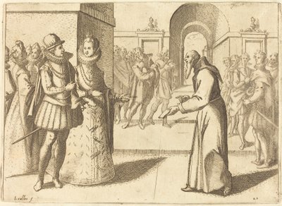 A Capucio Bringing Thanks of the King of Bavaria by Jacques Callot